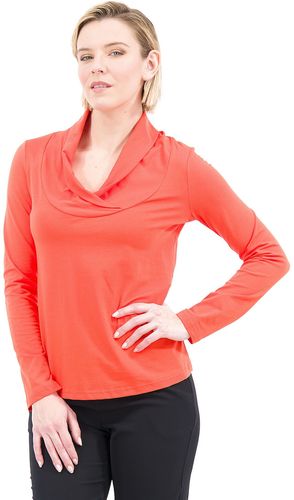 Maglia in jersey di cotone con collo a ciambella