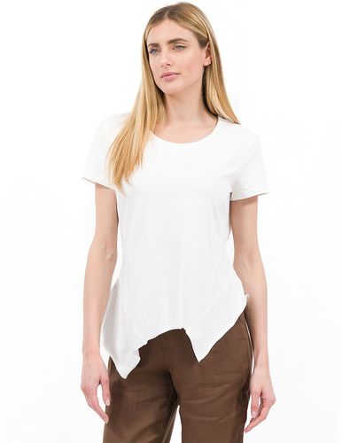 T-shirt con fondo asimmetrico