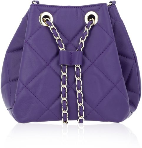 Borsa a secchiello Lea 2 in pelle matelassé