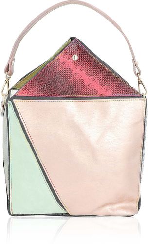 Borsa a spalla in pelle con tracolla