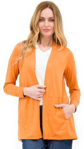 Cardigan linea peplum con tasche