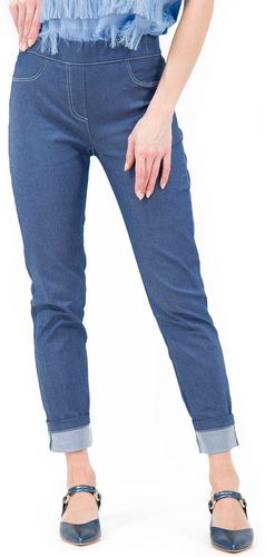 Jeans a sigaretta con elastico