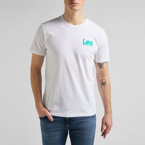 T-shirt girocollo in cotone con manica corta