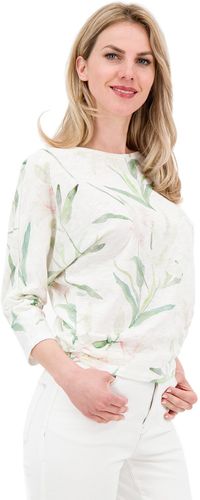 Maglia scollo tondo in cotone con stampa floreale