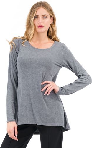 Maglia scollo tondo modal stretch con linea ad A