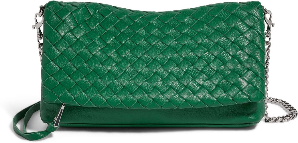 Borsa in pelle con tracolla a catena