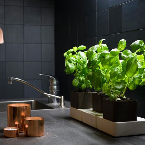 Vaso modulare in terracotta con auto-irrigazione