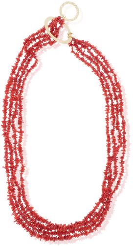 Collana argento 925 con spezzati in corallo