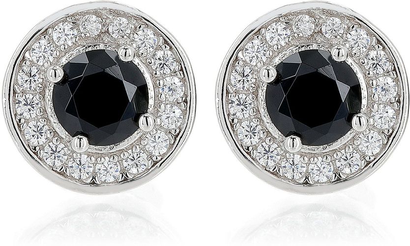 Black Orecchini a lobo in argento 925 con confezione