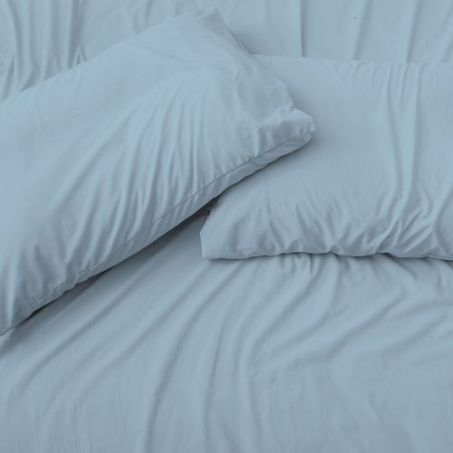 Completo letto in puro cotone tinta unita