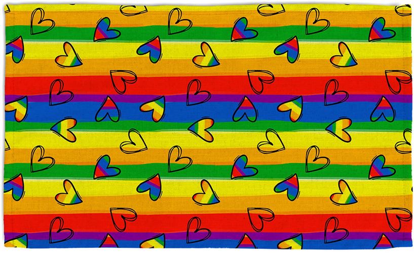 Arcobaleno Set 2 tovagliette americane in cotone panama