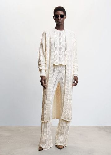Pantaloni maglia traforata