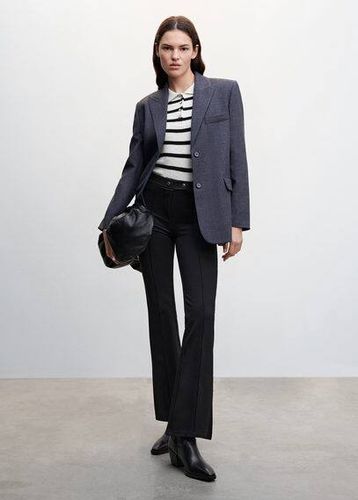 Pantaloni flare bottoni