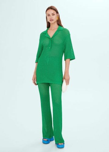 Pantaloni maglia traforata