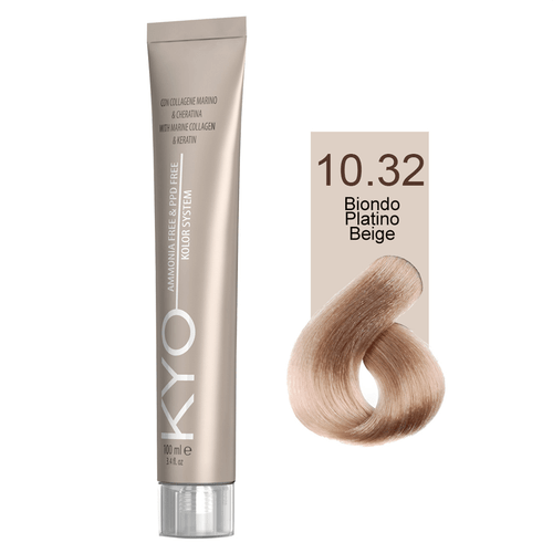 Ammonia Free e PPD Free Tinta Capelli - 10.32 Biondo Platino Beige