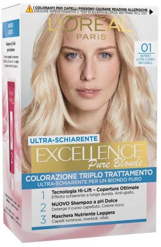 L'Oreal Colorazione Triplo Trattamento - 01 Biondo Ultra Chiaro Nat.