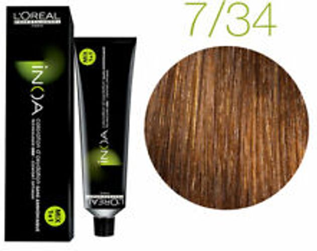 L'Oreal Inoa Tintura - 7.34 Biondo Dorato Ramato