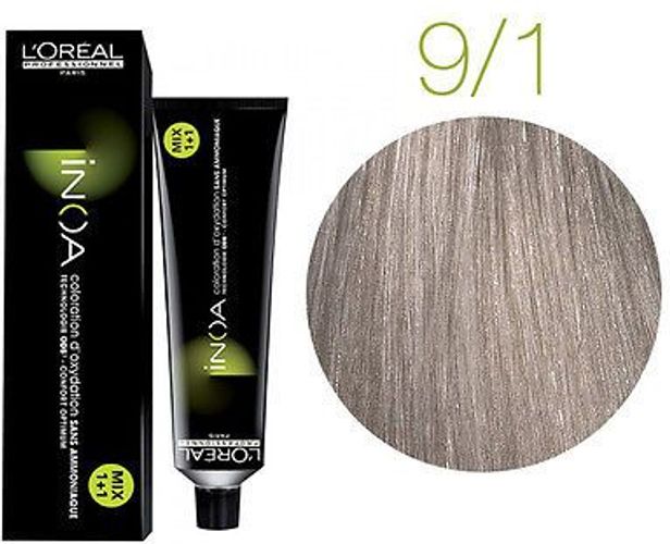 L'Oreal Inoa Tintura - 9.1 Biondo Chiarissimo Cenere