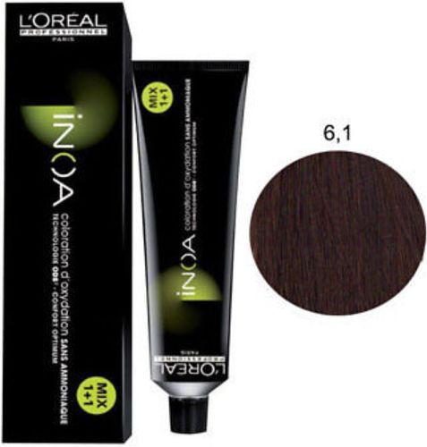 L'Oreal Inoa Tintura - 6.1 Biondo Scuro Cenere