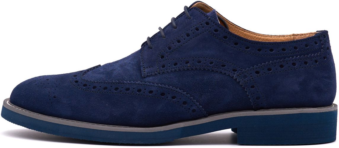 SCARPE IN CAMOSCIO MALUK BROUGE BLU - MODELLO TUKE