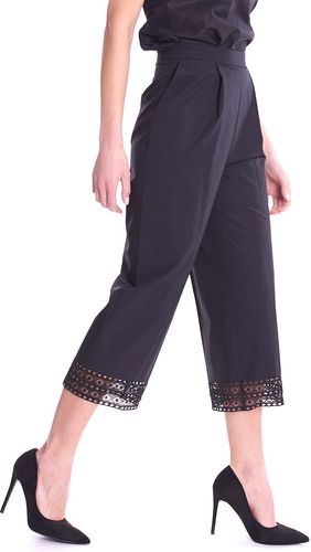 PANTALONE TWINSET CON DETTAGLI IN PIZZO E PINCES