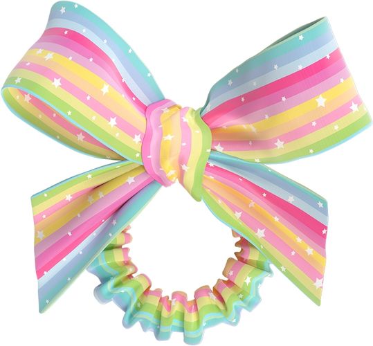 Kids Slim Sprunchie Bow Let'S Chase Rainbows 2 Elastici Invisibobble