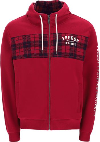 Felpa FREDDY TRAINING con cappuccio e dettagli tartan